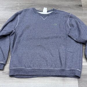 Lacoste Men's Blue/Grey Crewneck Sweater